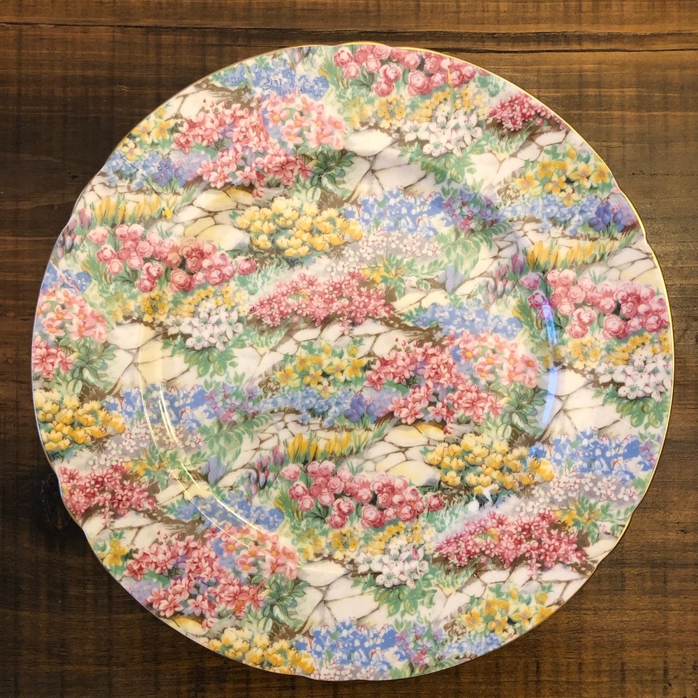Shelly Chintz Rockgarden plate